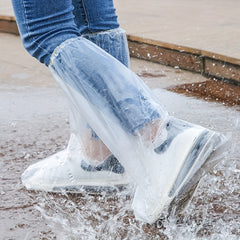 5 Pairs Disposable Rainproof Shoe Covers for Outdoor Rainy Days