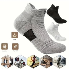 3 Pairs Cotton Anti slip Low cut Socks for Sports