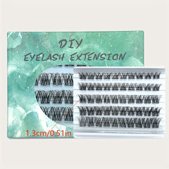 Fishtail False Eyelashes Segmented Cluster 45pcs Lashes Extensions