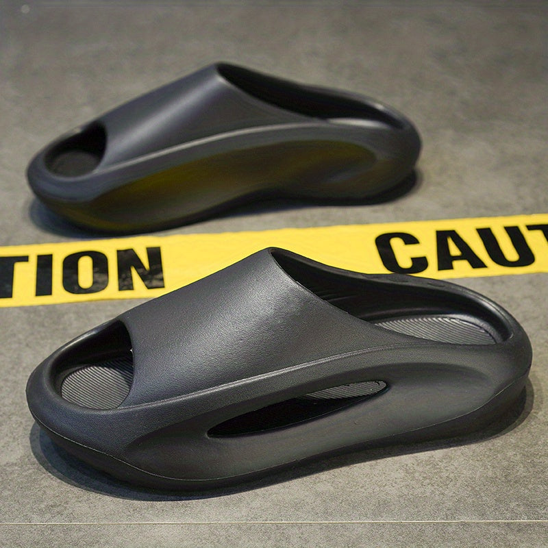 Men's Cloud Slides Casual Open Toe Slippers for Indoor Outdoor