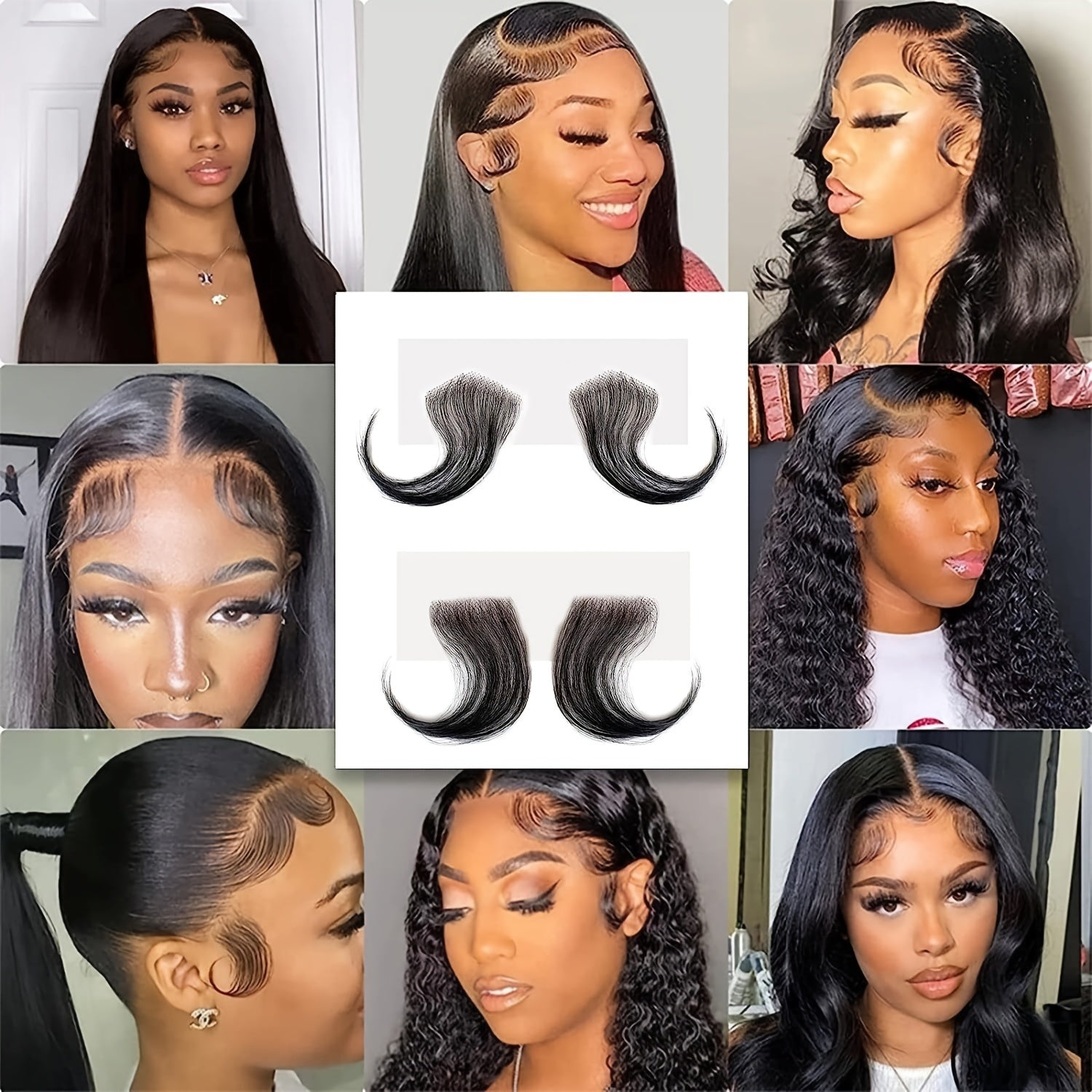 Fluffy Hair Daily Use Natural Looking Invisible Hairline Human Hair Baby Hair