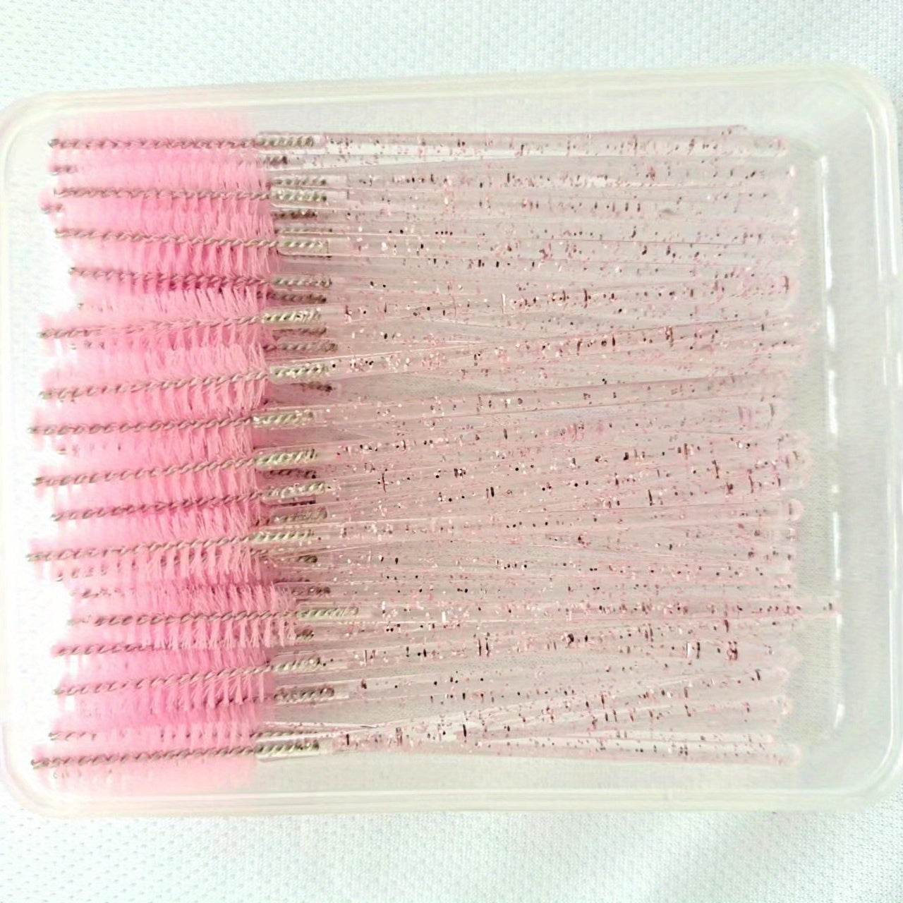 100pcs Crystal Mascara Wands Eyelash Brushes with Case