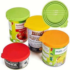 2Pcs Pet Food Can Cover Silicone Leak-proof Water-proof Soda Bottle Caps