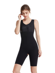 Mesh Shaping Vest Bodysuit Tummy Control One piece Boyshort Body Shaper