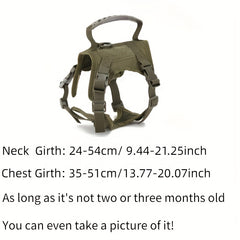 600D Cat Tactical Vest Pet Chest Strap Vest Type Training Clothing