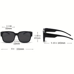 Polarized Wrap Around Fit Over Sunglasses TR90 UV400