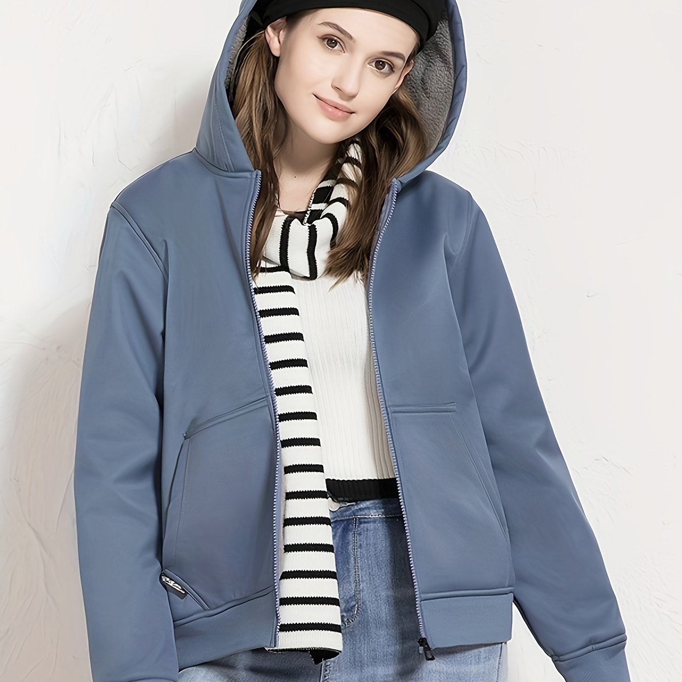 Casual Fleece Lined Jacket for Women
