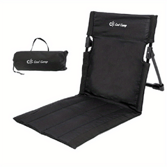 1pc Backrest Aluminum Folding Chair for Outdoor Camping