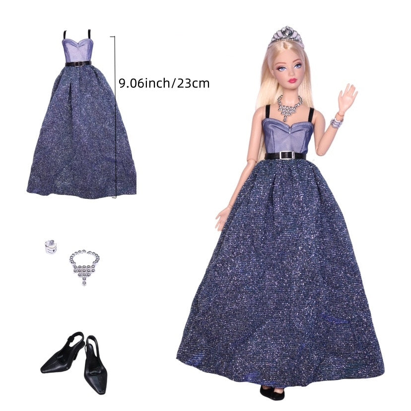 Mermaid Tail Dress for 11 8 inch Doll Clothes Doll Shoes Party Cosplay Skirt