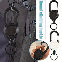 Tactical Telescopic Keychain Retractable Hook Outdoor Multitool