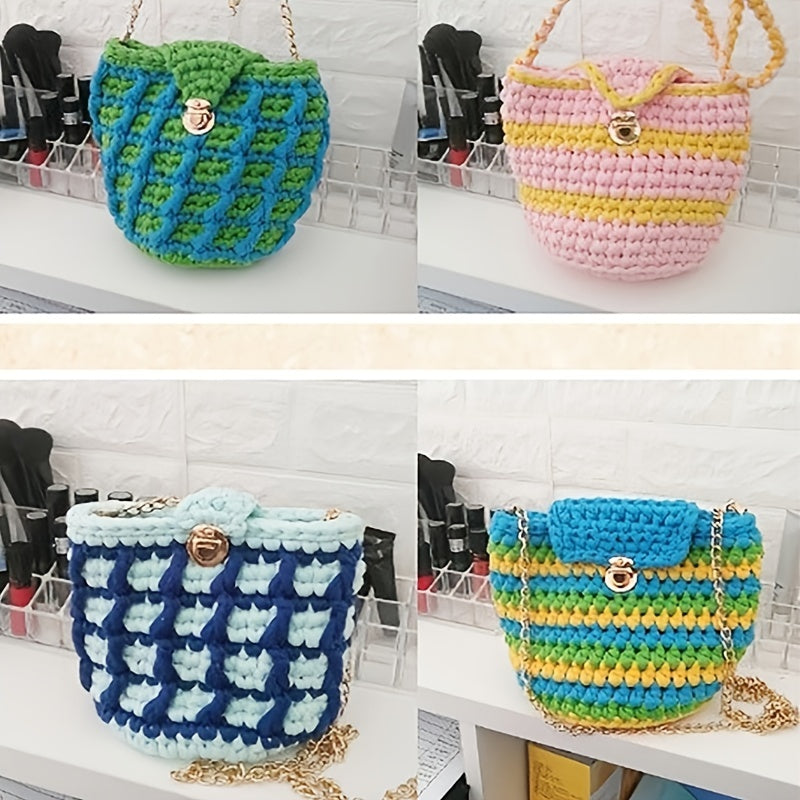 1PC Hand Woven DIY Crochet Thread for Hats, Bags, Slippers - Hollow Thread