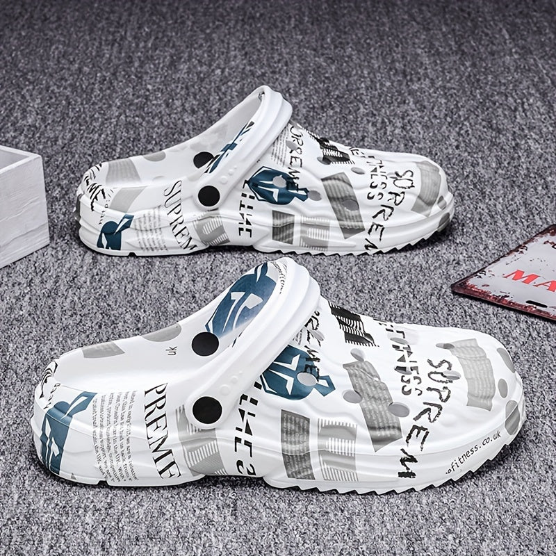 Breathable Hole Shoes Men's Casual Non Slip Quick Drying Sandals