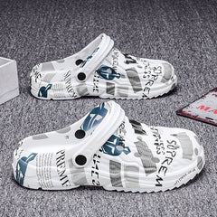 Breathable Hole Shoes Men's Casual Non Slip Quick Drying Sandals
