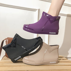 Women's Short Rain Boots Non-Slip Wear-Resistant