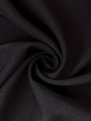 Solid Elastic Button High Rise Maxi Skirt