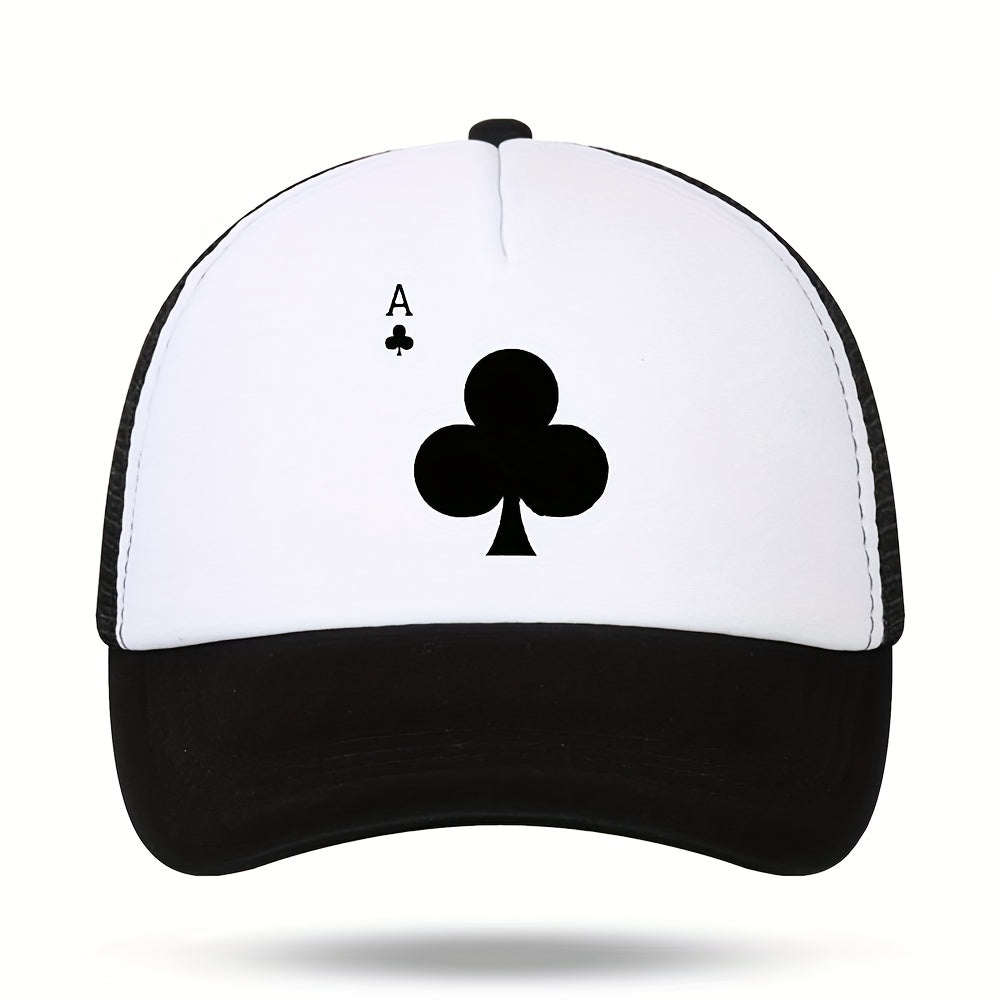 Unisex Breathable Adjustable Baseball Cap With Club A Pattern