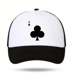 Unisex Breathable Adjustable Baseball Cap With Club A Pattern