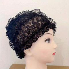 Lace Turban Cap Head Wrap Lightweight Inner Hijab Chemo Cap