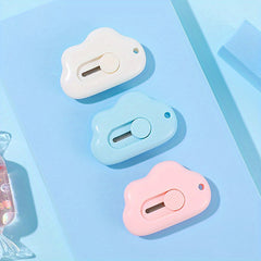 3pcs Portable Cloud Shape Mini Utility Retractable Letter Box Cutting