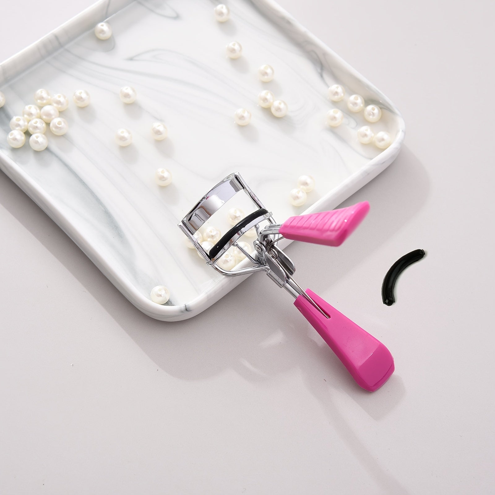 Pink Carbon Steel Eyelash Clip Replacement Strip Eyelash Curler