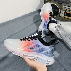 Men's Fuzz Lined Athletic Sneakers - Shock Absorbing & Breathable