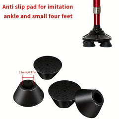 4pcs Non-slip Crutches Tips Hiking Stick Replacements
