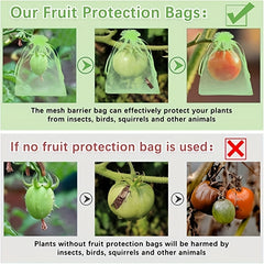 30pcs Reusable Garden Mesh Barrier Bag Tree Protection Mesh Bag