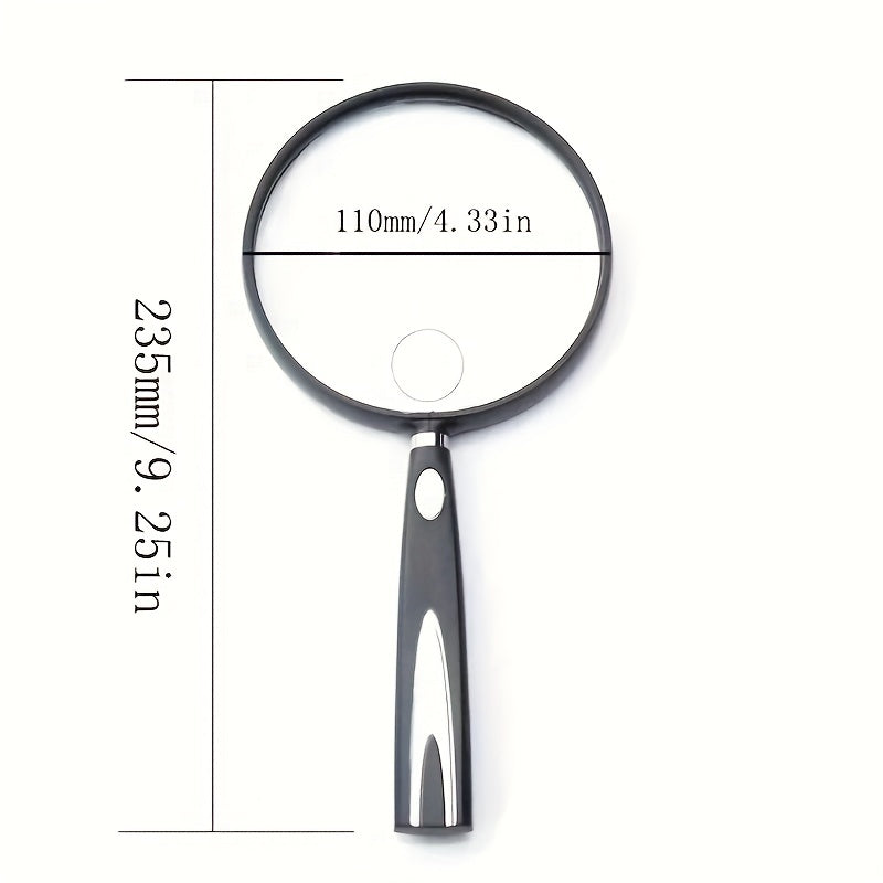 Handheld Magnifying Glass for Elderly Reading, Large HD Mirror Glass
