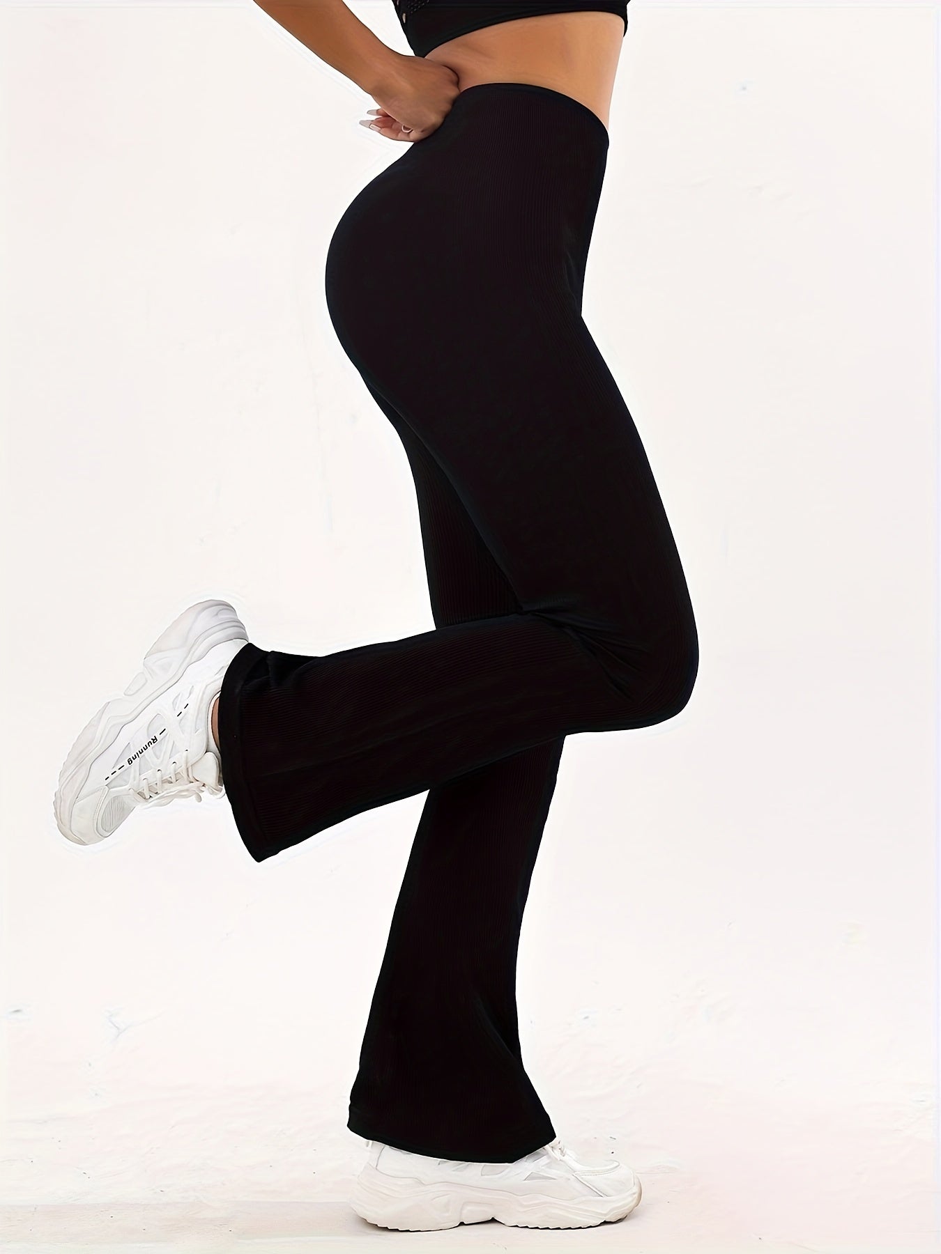 Flared Leg High Waisted Sports Pants