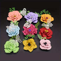 9 Flower Metal Cutting Dies Scrapbooking DIY Card Making