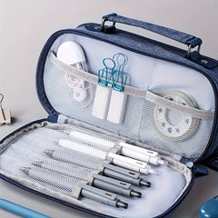 High Capacity Canvas Holder - Reliable Solution for Stationery Pencils Cosmetics