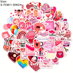 50pcs Love Series Phone Case Graffiti Stickers Waterproof DIY Stickers