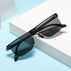 Men's Stainless Steel Polarized Sunglasses for Outdoor Activities
