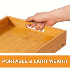 Bamboo Folding Tray Table Multifunctional Household Small Table