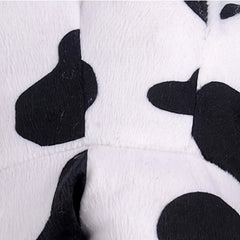 Cow Print Slip On House Shoes For Boys