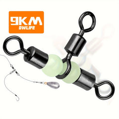 Heavy Duty Rolling Swivel 3 Way Rigs Fishing Tackle Connector