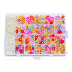 Colorful Acrylic Beads Set for DIY Bracelet Necklace Making
