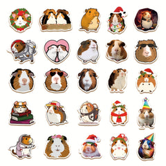 50pcs Guinea Pig Stickers for Mobile Laptop Water Cup Skateboard