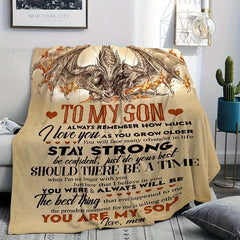Fire Dragon Pattern Soft Blanket for Home & Outdoor Use