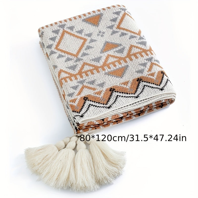Bohemian Knit Blanket Sofa Cover Air Conditioning Blanket Baby Blanket