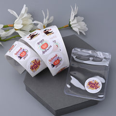 500pcs Halloween Pumpkin Stickers Gift Cartoon Pattern Greeting Cards