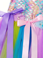 2pcs Mermaid Tutu Dress Halloween Costume