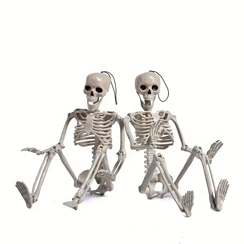 2pcs Halloween Skull Skeleton with Movable Joints - Halloween Gift