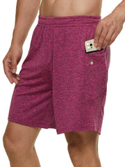 Men's Breathable Shorts with Pockets Drawstring Waist Loose Fit