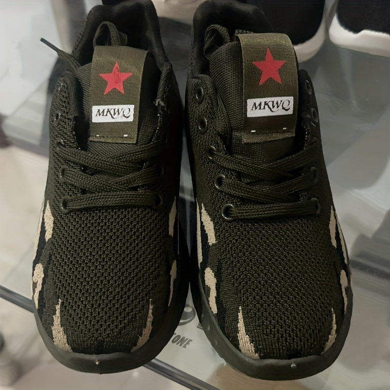 Women's Camo Print Running Shoes Lightweight Mesh Sneakers