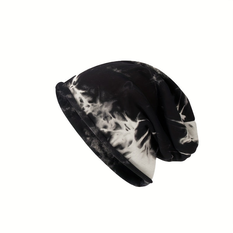 Tie Dye Hip Hop Slouchy Beanie Soft Chemo Hat