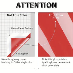 Glossy Red Adhesive Vinyl Roll for Silhouette Cameo 30 X 12