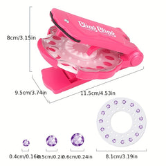 Girls Bling Stickers Toy Drill Machine Hair Styling Drill Machine