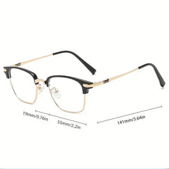 Square Clear Lens Anti Eyestrain Reading Glasses