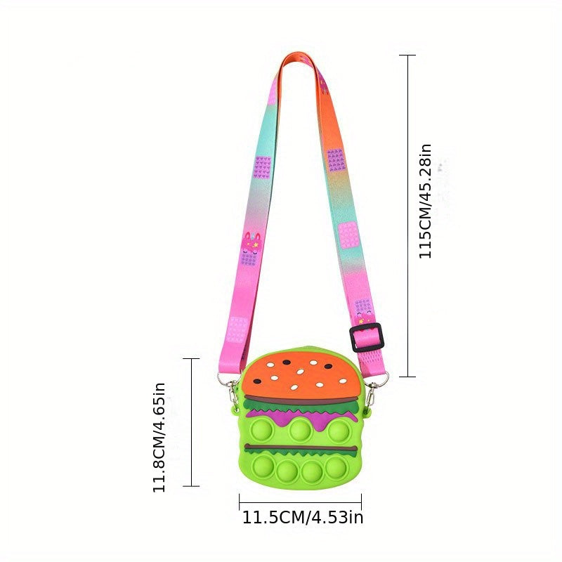 Candy Hamburger Shape Shoulder Bag for Girls